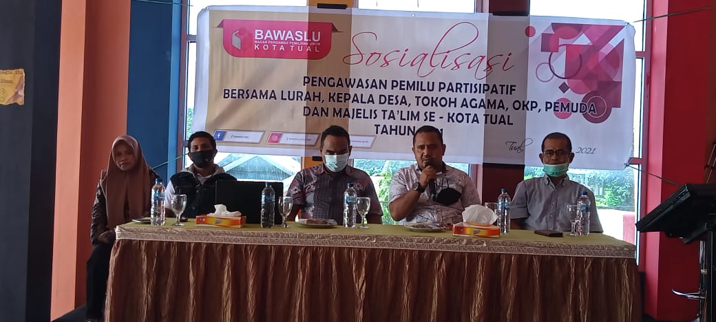 Bawaslu Kota Tual Gelar Sosialisasi Pengawasan Partisipatif, Guna Meningkatkan Partisipasi Masyarakat dalam menghadapi Pemilihan.
