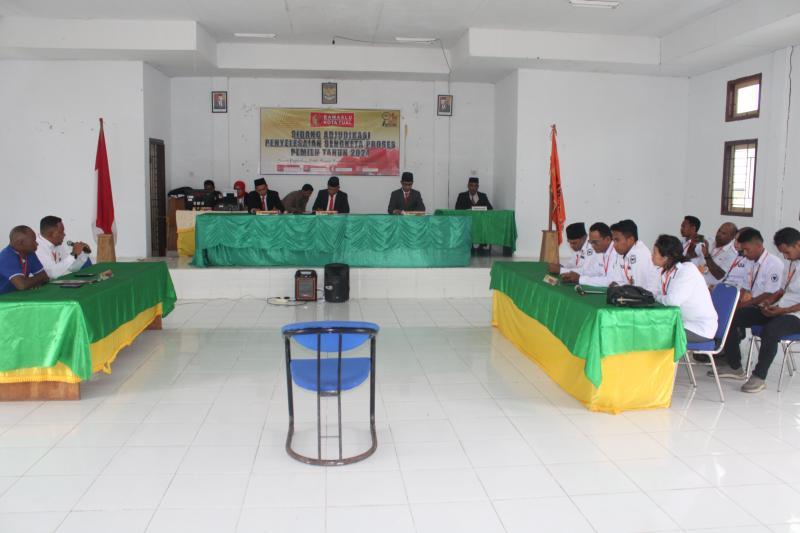 Bawaslu Tual Gelar Sidang Adjudikasi