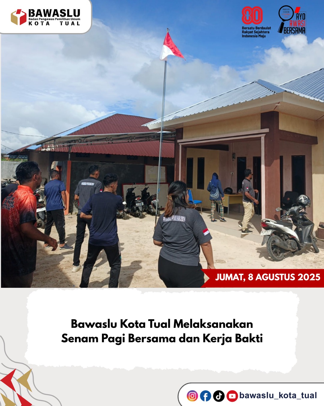  senam sehat, memperkuat semangat kebugaran jasmani sesuai dengan semangat “Jumat Menjaga Tubuh, Sehat Hati, Kuat Iman