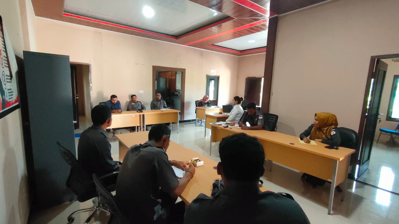 Bawaslu Kota Tual Gelar Rapat Internal Sambut Kunjungan Bawaslu RI