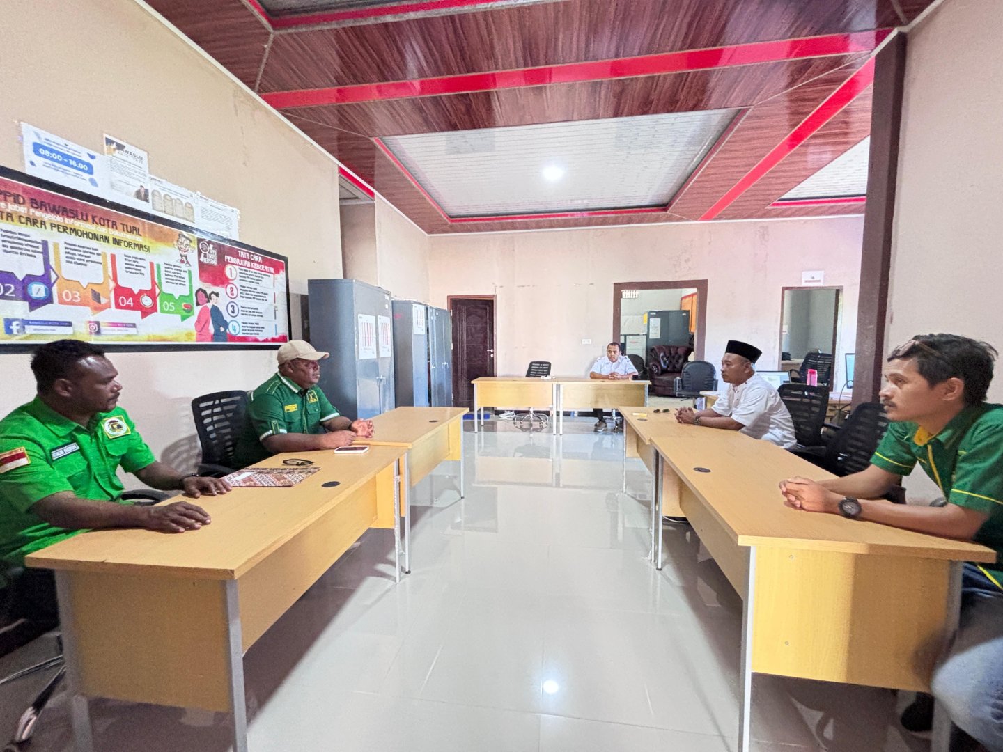 Bawaslu Kota Tual Terima Kunjungan DPC Partai Persatuan Pembangunan Kota Tual