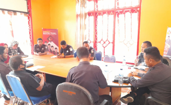 Rapat kerja Bawaslu Kota Tual pada saat Non Tahapan Pemilu dan pemilihan