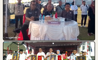Ketua dan Anggota Bawaslu Kota Tual saat mengawasi proses Jalannya Pengundian Nomor Urut Pasangan Calon Walikota dan Wakil Walikota Tual Pada Pilkada Serentak 2024