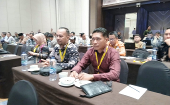 Anggota Bawaslu Kota Tual Ikuti Rakornas Bidang Data dan Informasi di Makassar