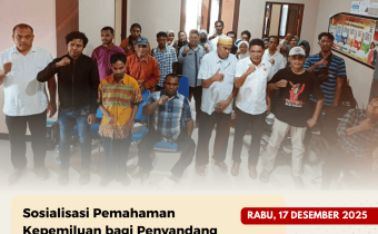 Bawaslu Kota Tual Perkuat Literasi Pemilu bagi Disabilitas dan Kelompok Rentan