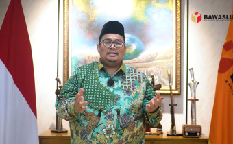 Ketua Bawaslu Rahmat Bagja dalam Kultum Ngabuburit Pengawasan bertema Refleksi Tata Kelola Kelembagaan Pengawas Pemilu yang disiarkan melalui kanal YouTube Bawaslu, Selasa (24/2/2026).
