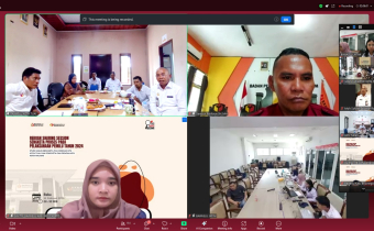 Bawaslu Tual Ikuti Sharing Session Sengketa Proses Pemilu Tahun 2024 Bersama Bawaslu Jawa Timur dan Bawaslu Maluku