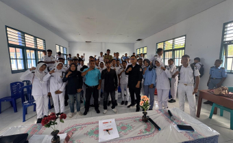 awaslu Kota Tual Edukasi Siswa SMK Pelayaran Bahari Nusantara Kawal Hak Pilih Berkelanjutan
